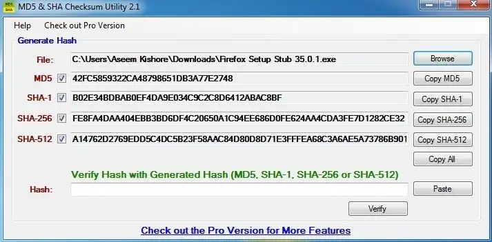 hàm băm được tạo