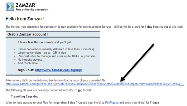 các tệp được chuyển đổi