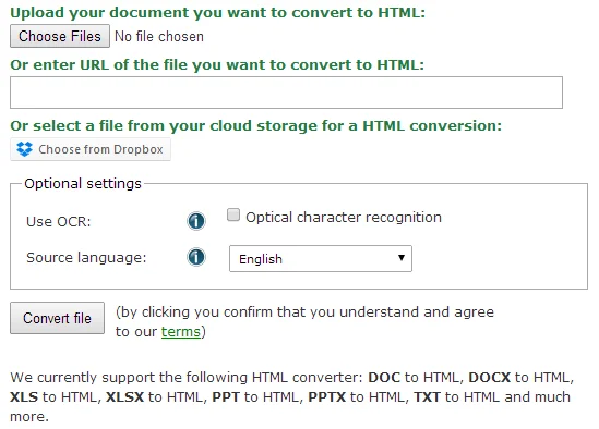 tùy chọn chuyển đổi