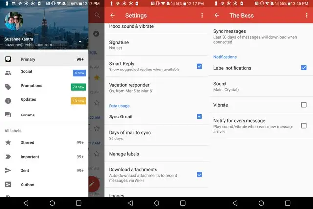 Gmail thông báo email quan trọng