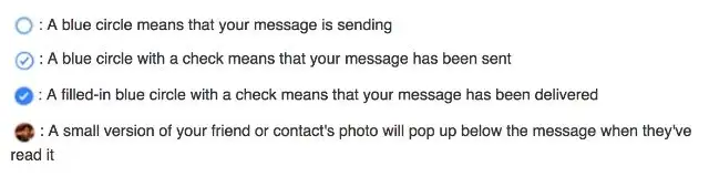 Biểu tượng đọc Facebook Messenger