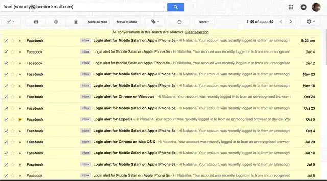 Xóa tất cả các tin nhắn từ một người gửi cụ thể