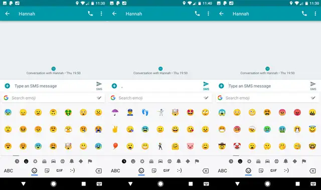 Biểu tượng cảm xúc Android Oreo