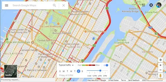 Google Maps: Kiểm tra giao thông