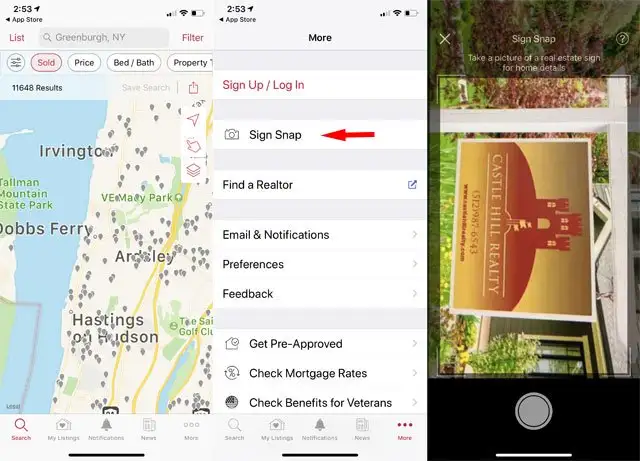 Ứng dụng Tìm kiếm Trực quan Realtor.com