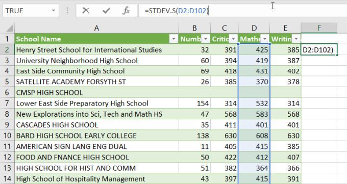 Cách tính độ lệch chuẩn trong Excel - IT Blog Info 11
