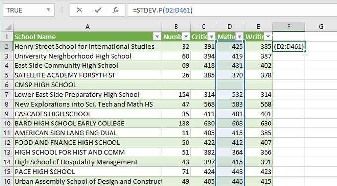 Cách tính độ lệch chuẩn trong Excel - IT Blog Info 7