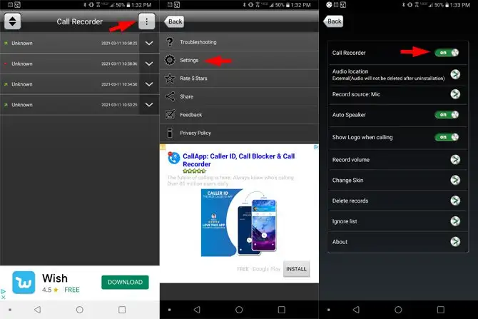 Ứng dụng ghi âm cuộc gọi