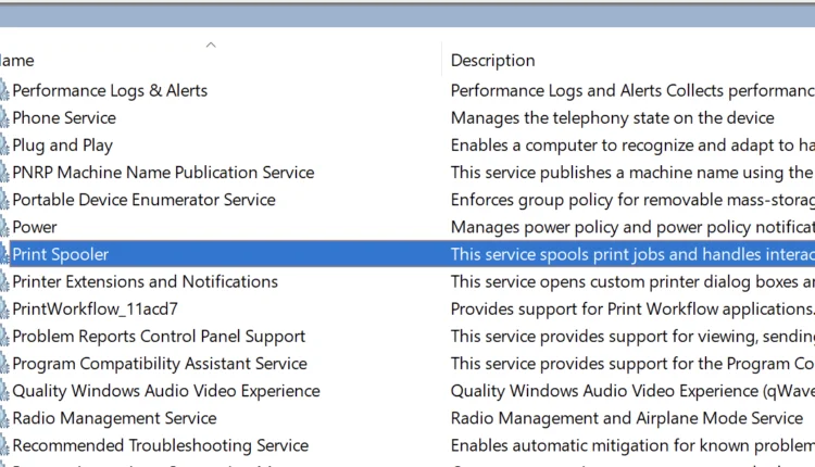 Cách tắt dịch vụ bộ đệm in trên Windows 10
