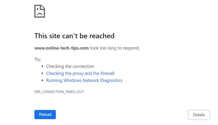 Cách khắc phục lỗi Chrome “err_connection_timed_out”